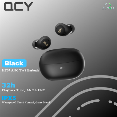 QCY HT07 ANC TWS Earbuds (Best Deal) – Black Color