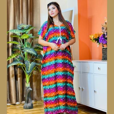 চায়না লিনেন এর লং কাফতান মেক্সি_img_2