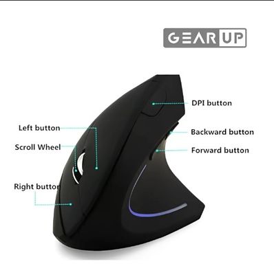 GearUP WM50 Ergonomic Bluetooth Wireless Vertical Mouse_img_2