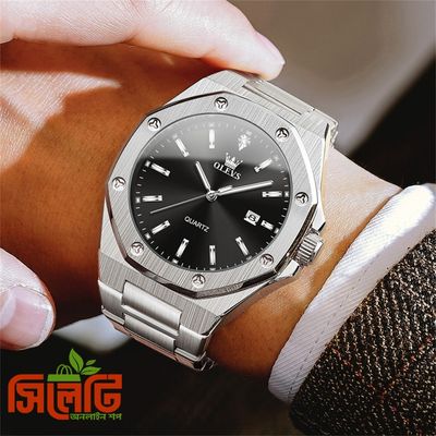 OLEVS 3613 Luxury Business Watch for Man Sport Stainless Steel Men Watch Luminous Date Watches Quartz Clock Reloj_img_2