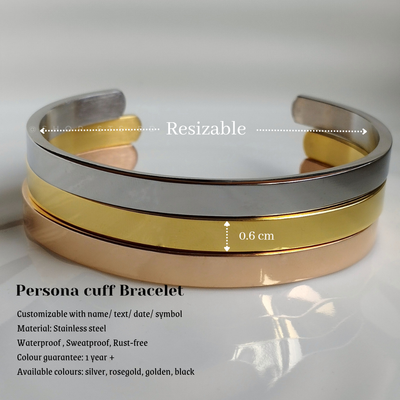 Persona Cuff Bracelet [Gold]_img_1