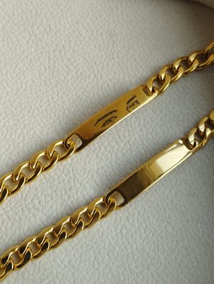 Golden Victor Chain Bracelet - custom engraved_img_0