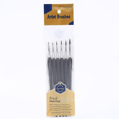 Keep Smiling 6 pcs Set Liner Brush Fine Detailing Paint Brush for Painting_img_0