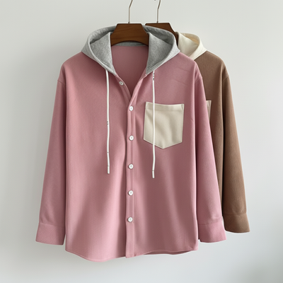 Corduroy hooded shirt for winter 0054_img_2