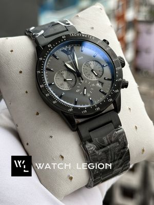 ARMANI CH MATT BLACK GREY DIAL