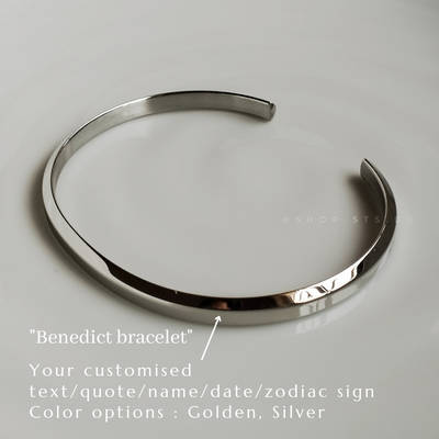 Silver Benedict Cuff - custom engraved_img_1
