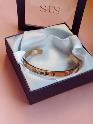 Persona cuff bracelet Rosegold - Text engraving_img_0