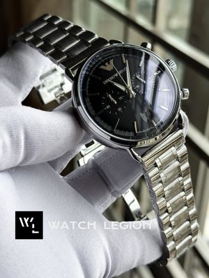 ARMANI CHAIN OVAL SIMPLE BLACK DIAL