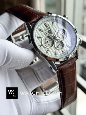 TAG BELT 1969 BROWN BELT SILVER CASE WHITE DIAL_img_1