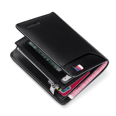 Genuine Leather Short Purse Zipper Wallet_img_0