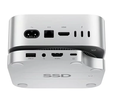 PULWTOP Mac mini M4/M4 Pro Hub Stand Dock with External Storage Upgrade M.2 SSD Enclosure(SSD NOT Included)_img_0
