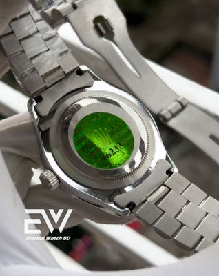 ROLEX CHAIN OLIVE DIAL SILVER BODY_img_1