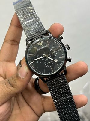 ARMANI MESH CHAIN GLOSSY BLK_img_0