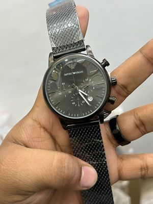 ARMANI MESH CHAIN MATT BLACK_img_0