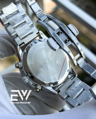 ARMANI CHAIN MATTE SILVER CASE WHITE DIAL_img_3