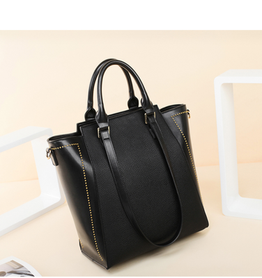 100% Genuine Leather One Shoulder Large Capacity Ladies Bag_img_4
