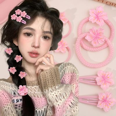 Pink Sakura hair clip_img_1