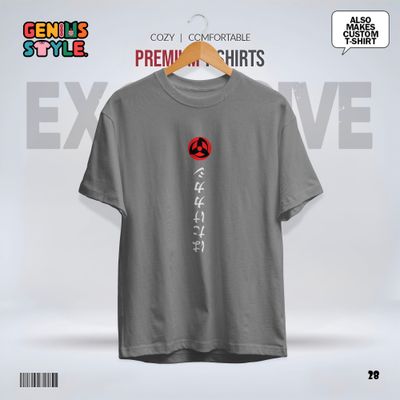 Sharingan (Naruto) Anime Drop Shoulder T-shirt - 28_img_5