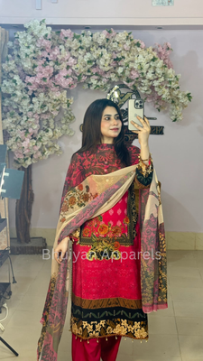 জরজেট টারসেল ডিজাইন রেডিমেড থ্রি পিস_img_1