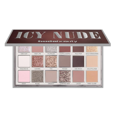 Huda Beauty – Icy Nude Eyeshadow Palette (18 shades, 16 g) (COS941)_img_0