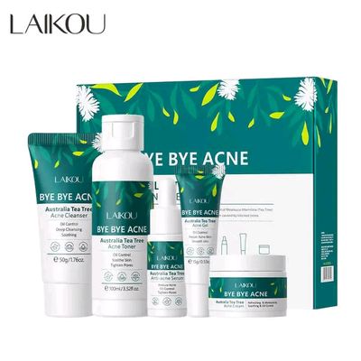 Laikou Tea Tree Bye Bye Acne Skincare Set – 5pcs_img_0