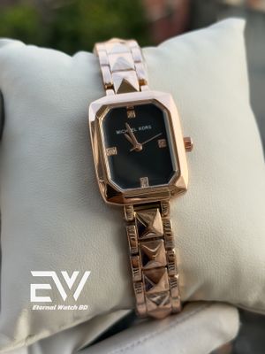 MICHAEL KORS CHAIN SQUARE BLAKC DIAL RG CASE_img_0