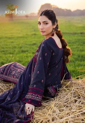 Asim Jofa - Embroidered Luxury Lawn 3 Pcs_img_5
