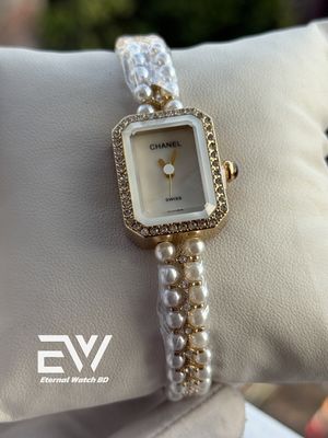 CHANEL CHAIN SQUARE GOLD CASE WHITE DIAL_img_0