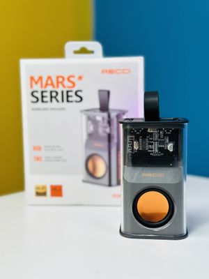 RECCI RSK-W30 Transparent Wireless Speaker with RGB Light- Black Color_img_0