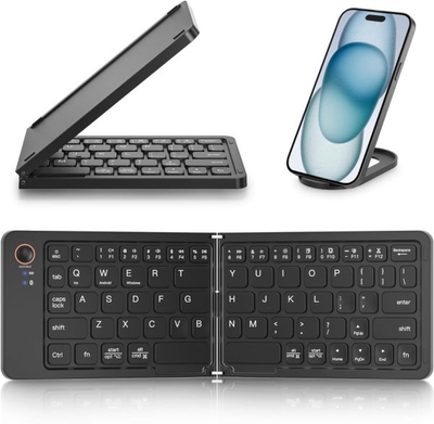 GearUP B023 Rechargeable Ultra Slim Folding Pocket Bluetooth Keyboard_img_2