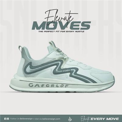 Premium Exclusive Sneakers : Y251003 - White & Gray