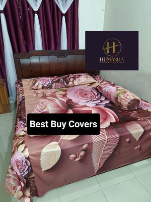 3D bed cover with 2 head pillows and 1 side pillow cover_img_6