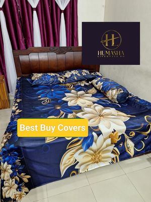 3D bed cover with 2 head pillows and 1 side pillow cover_img_7