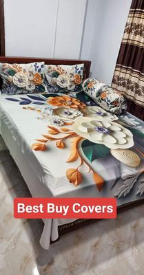 3D bed cover with 2 head pillows and 1 side pillow cover_img_12