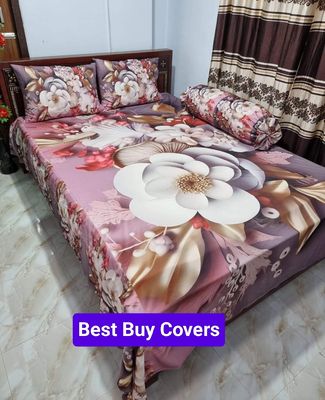 3D bed cover with 2 head pillows and 1 side pillow cover_img_15