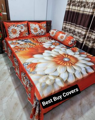 3D bed cover with 2 head pillows and 1 side pillow cover_img_18