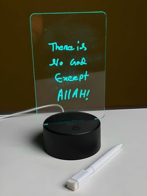 GearUP Acrylic Multicolor Night Lamp with Writable Board and Eraser Pen_img_1