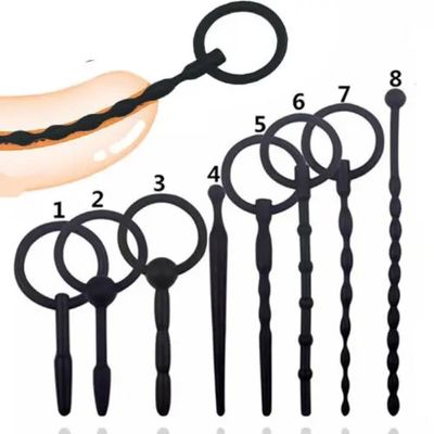 Silicone Urethra Catheter Penis Plug Tube Urethral Dilator Stretching Horse Eye Stimulation Adult Sex Toys for Men Masturbation_img_0