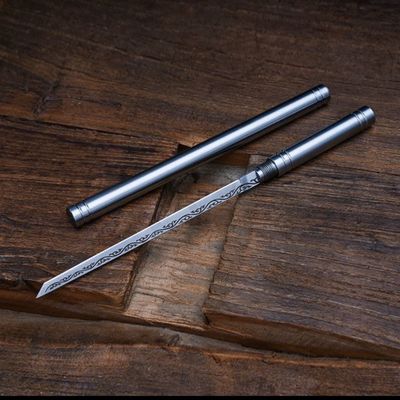 Overlord stick mini stainless steel household fruit peeling knife camping carry-on stick tea knife creative small straight knife_img_1