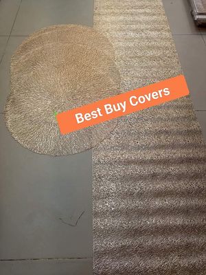 (7 pice set)MatNordic PVC Placemat Golden  Octagonal Round Kitchen Dining Table Mats_img_0