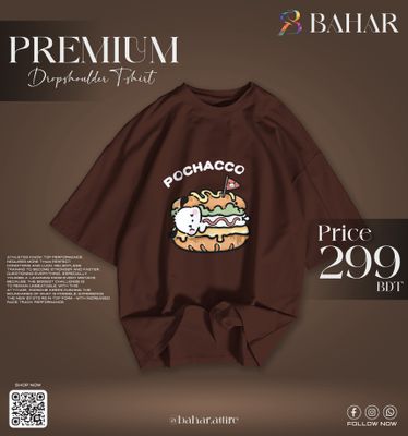 Drop Shoulder T-Shirt (Pochacco)_img_7
