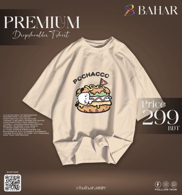 Drop Shoulder T-Shirt (Pochacco)_img_8