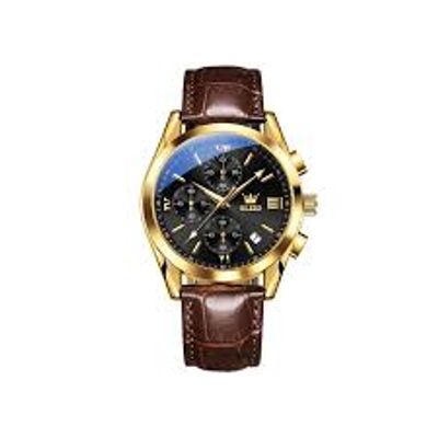 Artificial Leather Chronograph Wrist Watch For Men_img_2