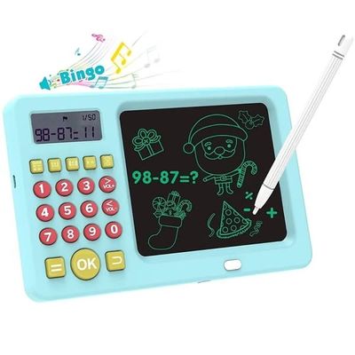 2 in 1) LCD Writing Tablet Slate with Calculator Toy Math Learning Machine for Kids Children Baby_img_0