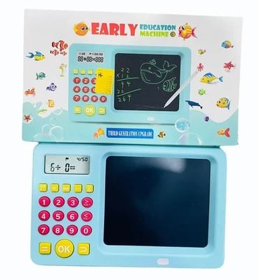 2 in 1) LCD Writing Tablet Slate with Calculator Toy Math Learning Machine for Kids Children Baby_img_2