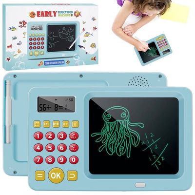 2 in 1) LCD Writing Tablet Slate with Calculator Toy Math Learning Machine for Kids Children Baby_img_3