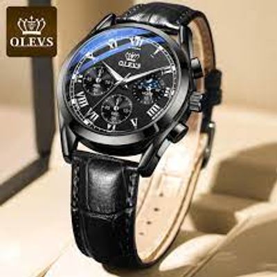 Fashionable Glass Quartz Analog Men's Watch_img_1