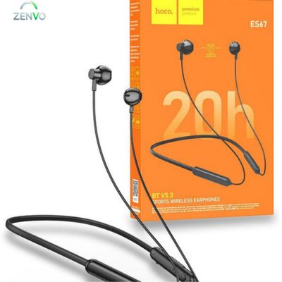 HOCO ES67 Wireless Neckband – Black Color_img_1