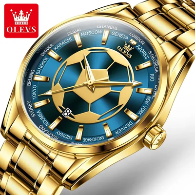 OLEVS 9949 Football Dial Men Business Sport Waterproof Quartz Watch_img_0