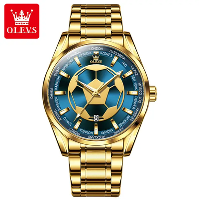 OLEVS 9949 Football Dial Men Business Sport Waterproof Quartz Watch_img_1